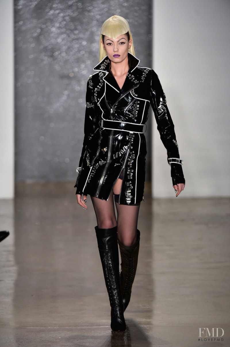 Dasha Khlynova featured in  the The Blonds fashion show for Autumn/Winter 2014