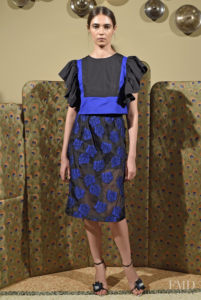 Dasha Khlynova featured in  the Christian Pellizzari fashion show for Spring/Summer 2015