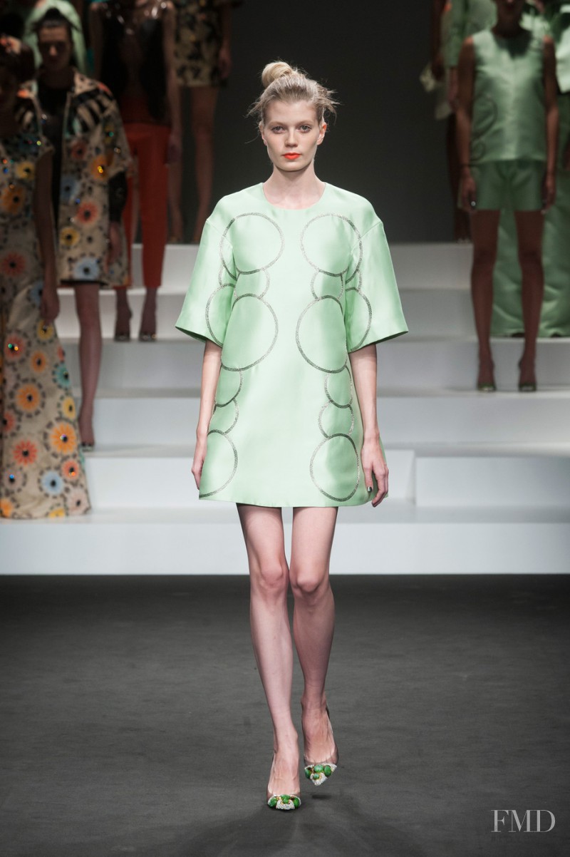 Saara Sihvonen featured in  the Jo No Fui fashion show for Spring/Summer 2014