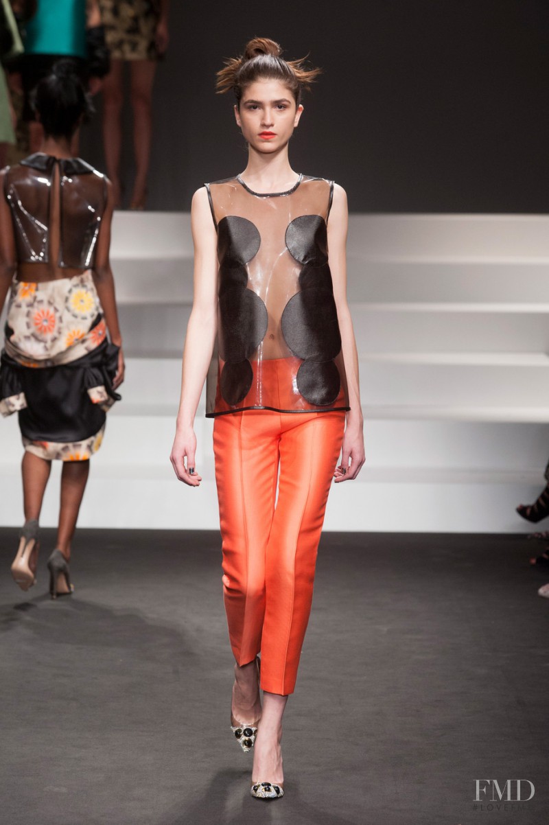 Marcele dal Cortivo featured in  the Jo No Fui fashion show for Spring/Summer 2014