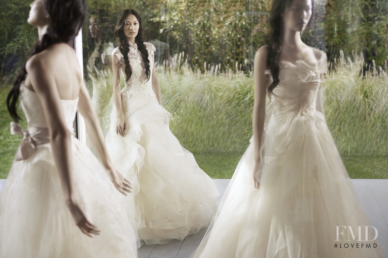 Shu Pei featured in  the Vera Wang advertisement for Spring/Summer 2012