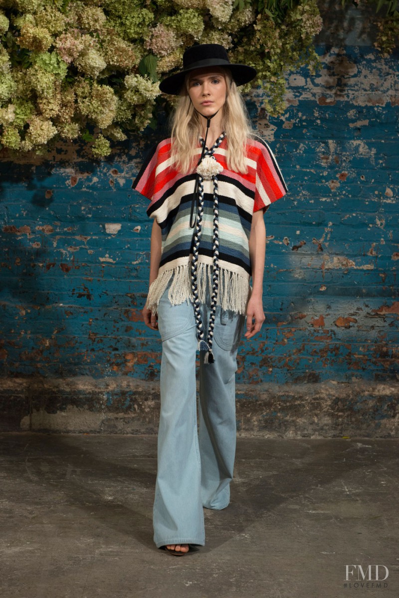 Gisele Pletzer featured in  the Ulla Johnson fashion show for Spring/Summer 2016
