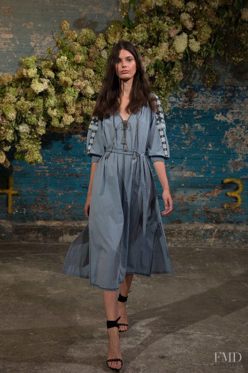 Giulia Manini featured in  the Ulla Johnson fashion show for Spring/Summer 2016