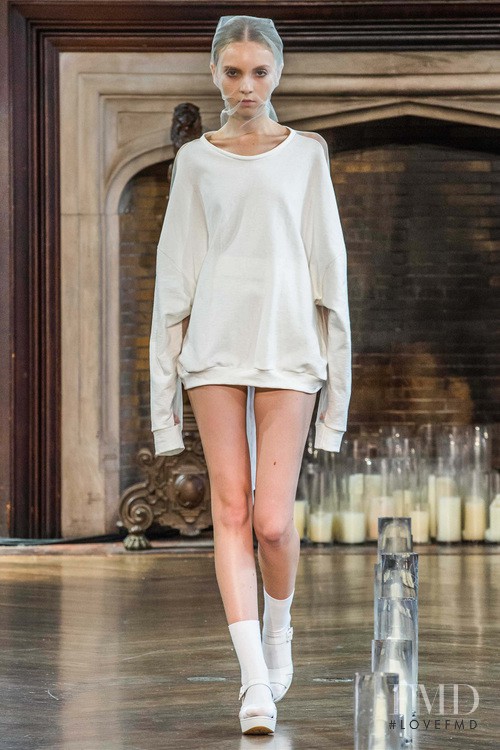 Diana Khalitova featured in  the Katie Gallagher fashion show for Spring/Summer 2015