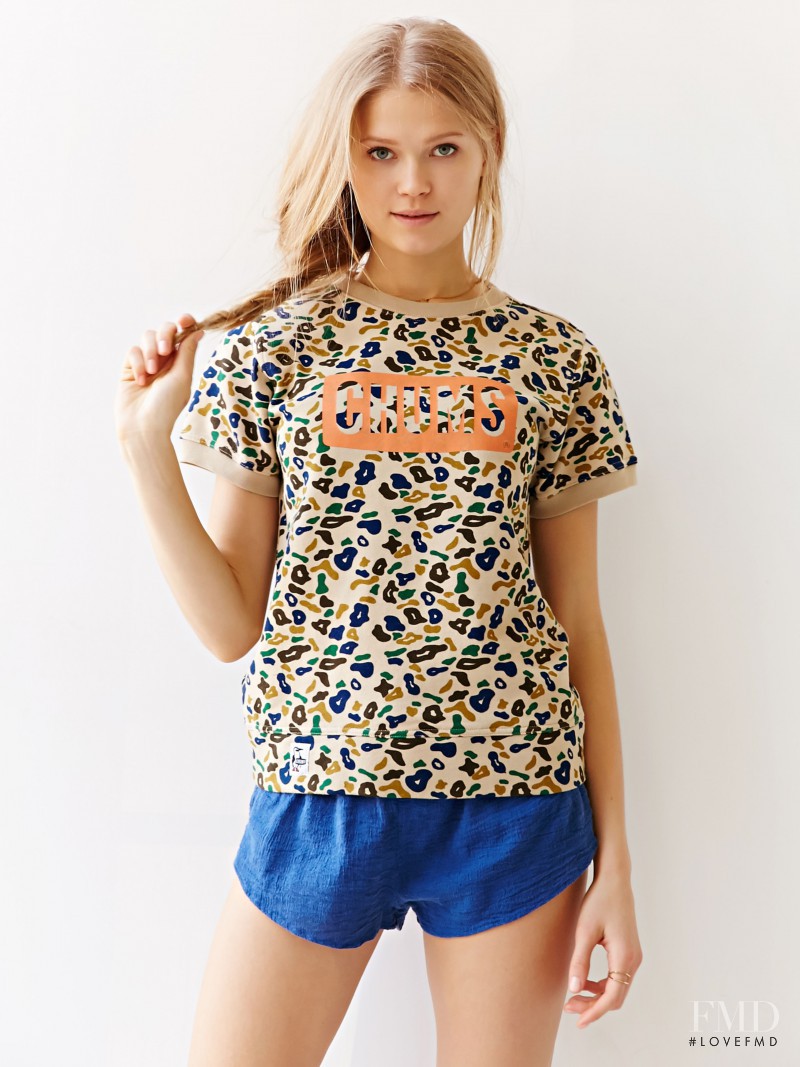 Vita Sidorkina featured in  the Urban Outfitters Sportswear catalogue for Spring/Summer 2015