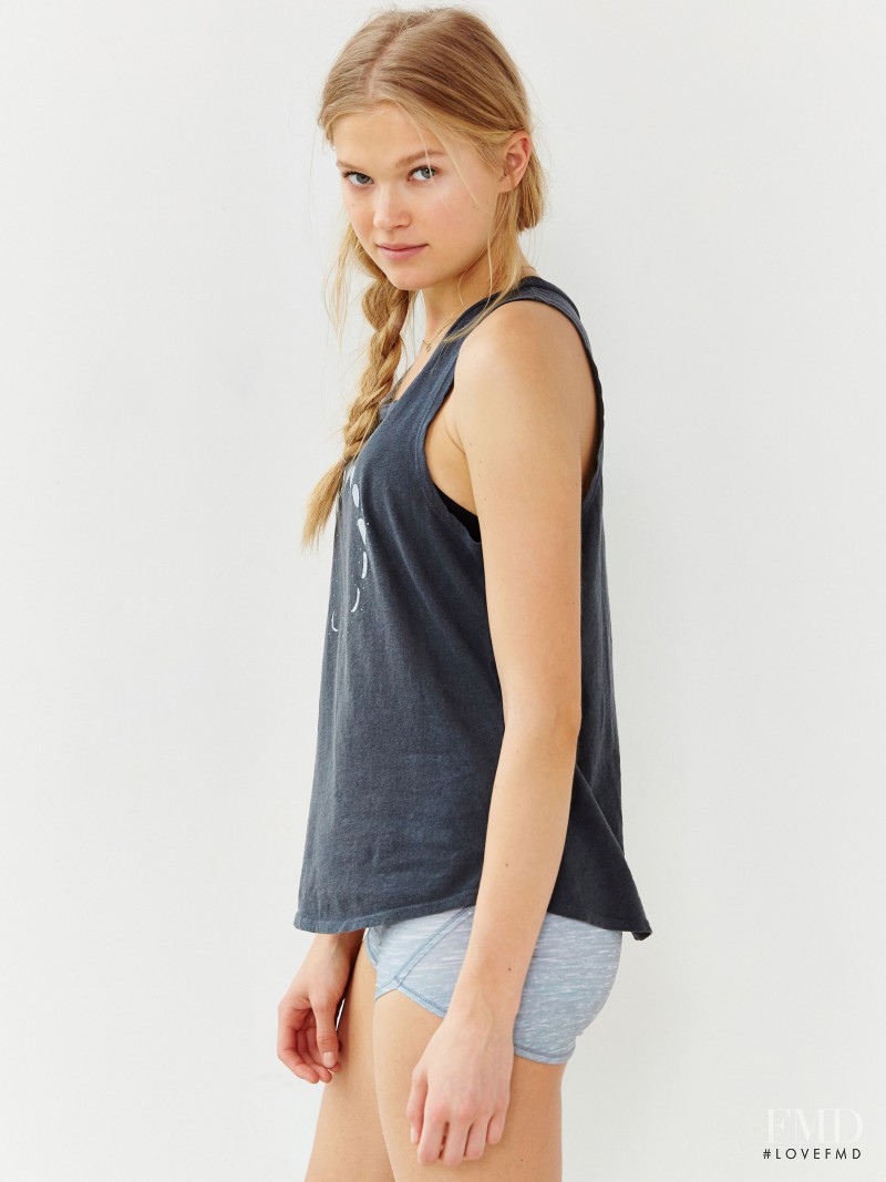 Vita Sidorkina featured in  the Urban Outfitters Sportswear catalogue for Spring/Summer 2015