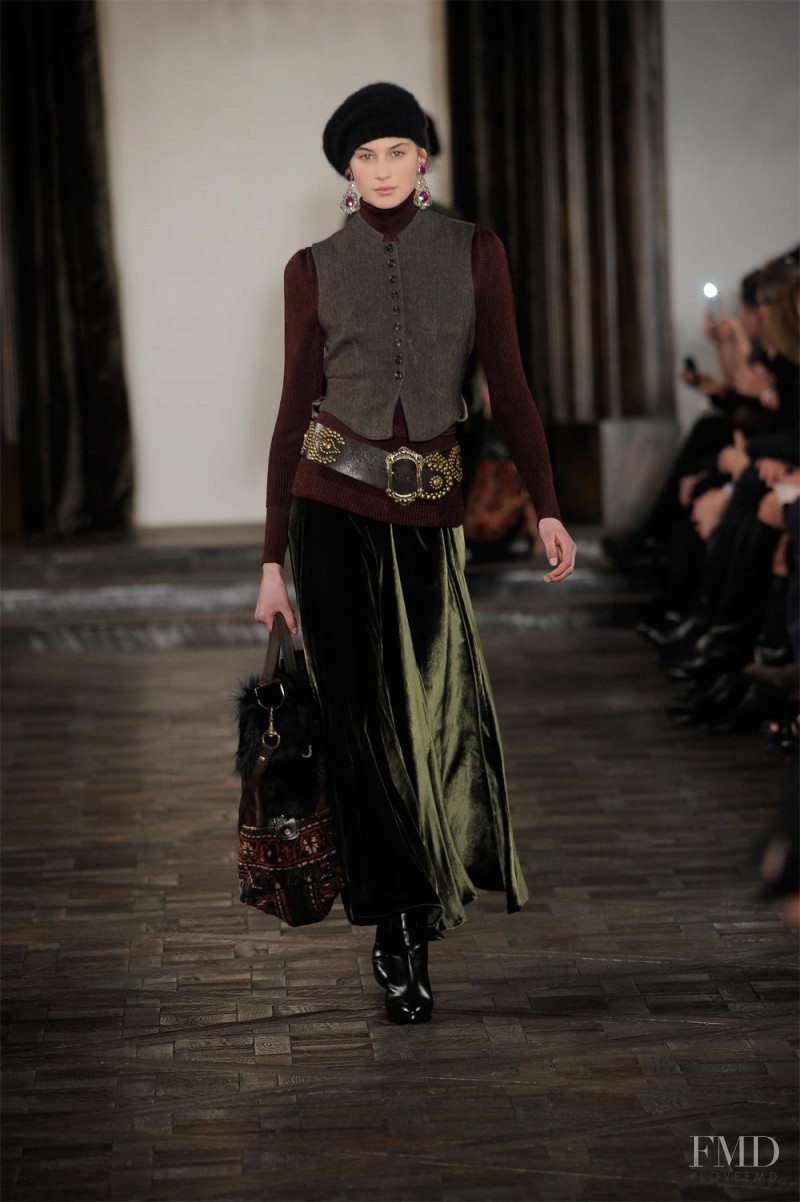 Dauphine McKee featured in  the Ralph Lauren Collection fashion show for Autumn/Winter 2013
