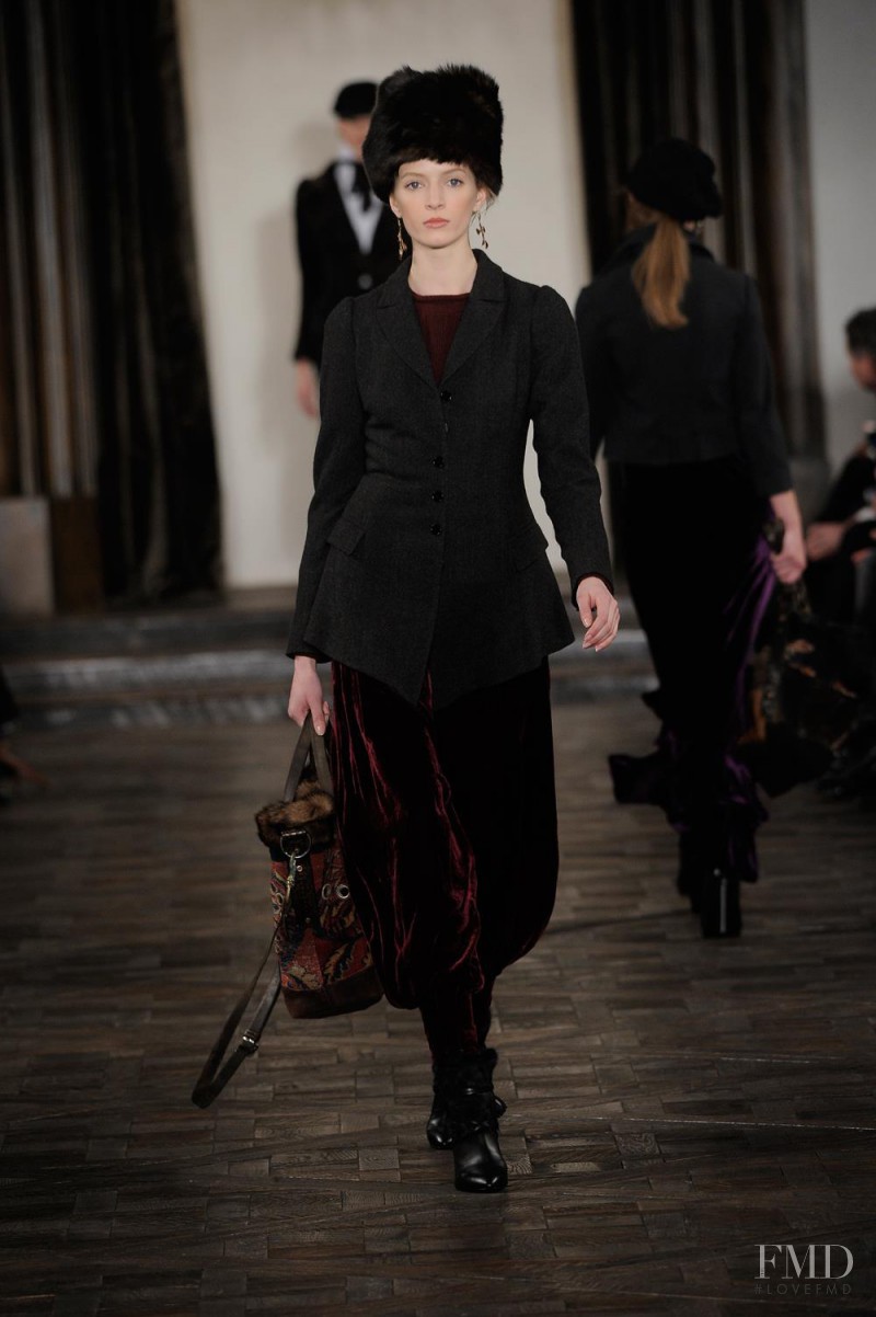 Daria Strokous featured in  the Ralph Lauren Collection fashion show for Autumn/Winter 2013