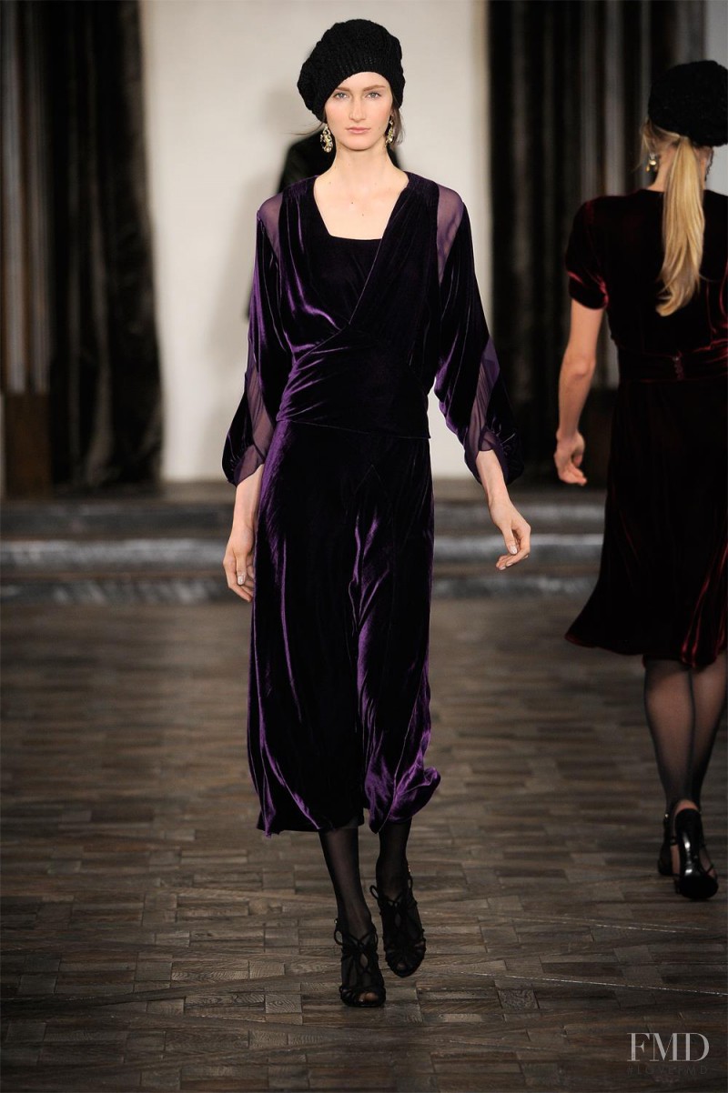 Mackenzie Drazan featured in  the Ralph Lauren Collection fashion show for Autumn/Winter 2013