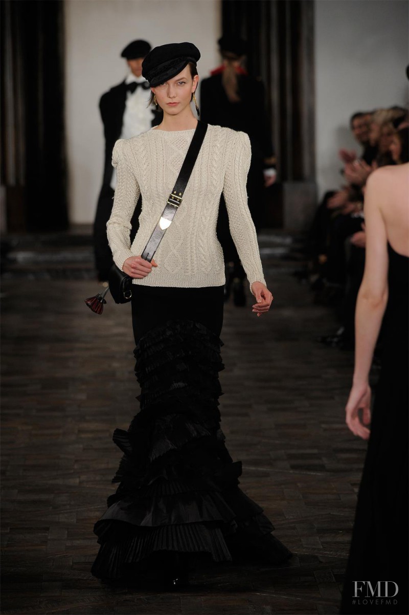 Karlie Kloss featured in  the Ralph Lauren Collection fashion show for Autumn/Winter 2013