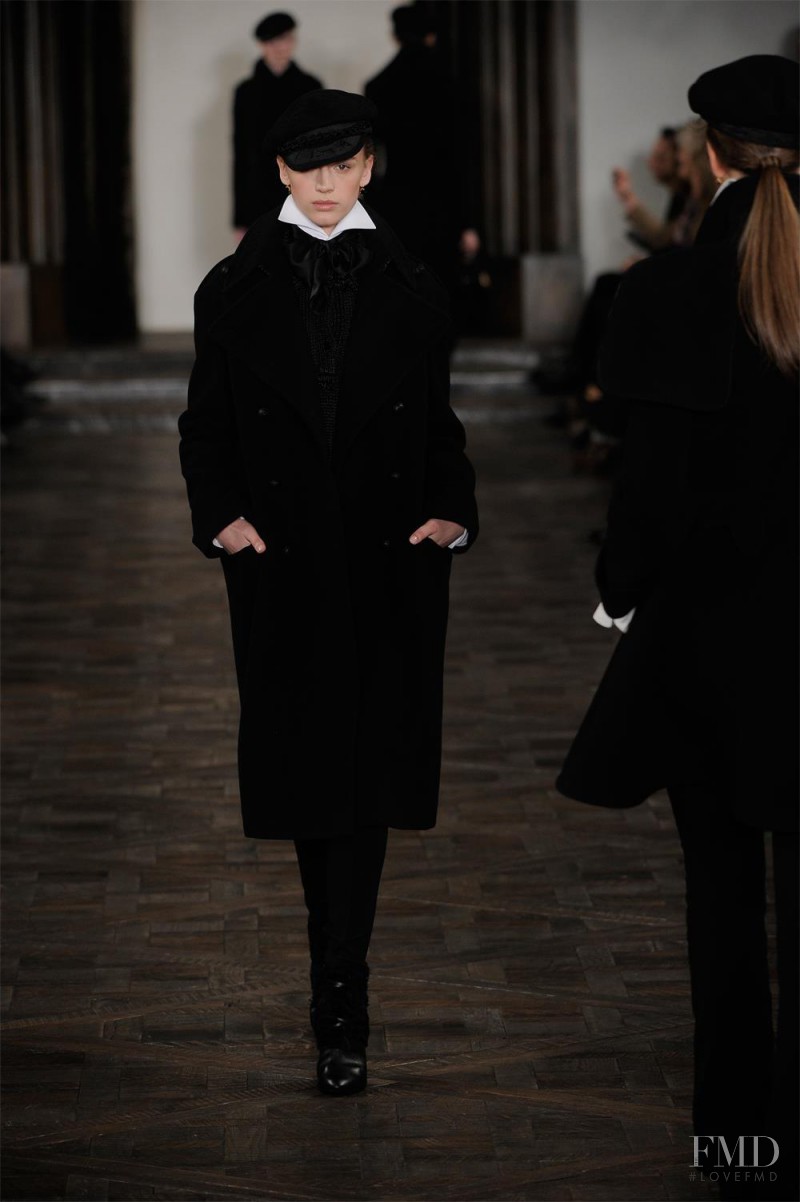 Anastassia Khozissova featured in  the Ralph Lauren Collection fashion show for Autumn/Winter 2013