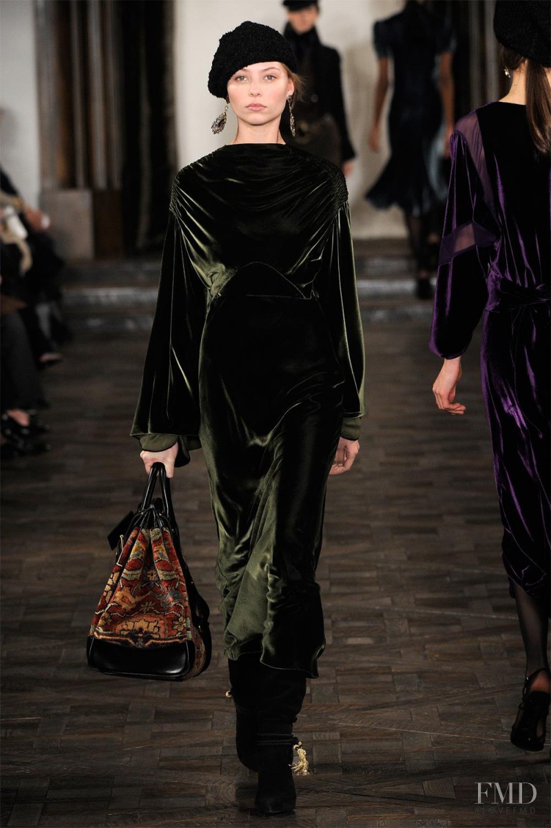 Vika Falileeva featured in  the Ralph Lauren Collection fashion show for Autumn/Winter 2013