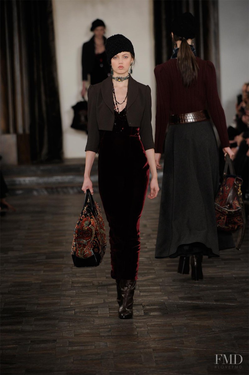 Lindsey Wixson featured in  the Ralph Lauren Collection fashion show for Autumn/Winter 2013