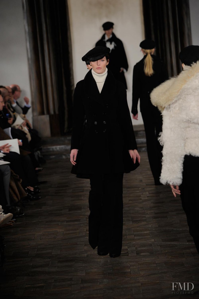 Hilary Rhoda featured in  the Ralph Lauren Collection fashion show for Autumn/Winter 2013