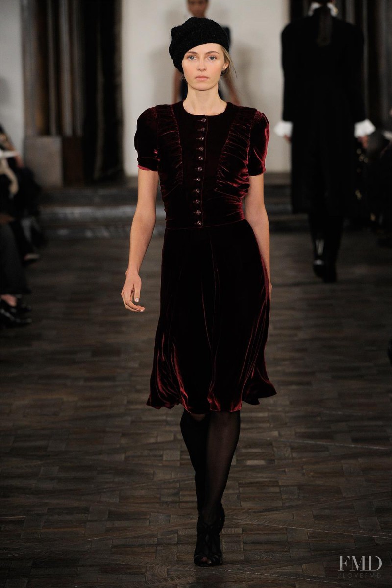 Valentina Zelyaeva featured in  the Ralph Lauren Collection fashion show for Autumn/Winter 2013