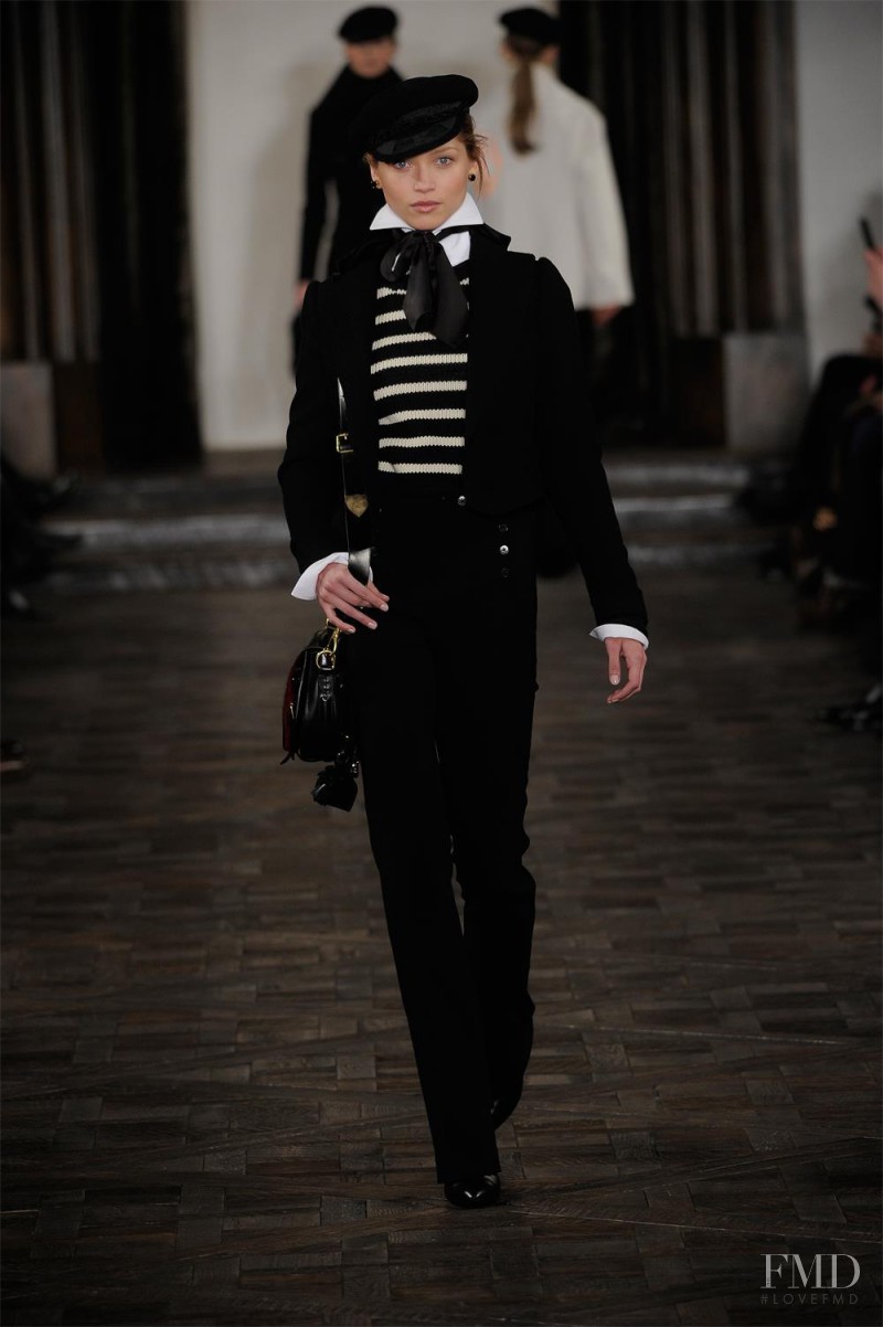 Hana Jirickova featured in  the Ralph Lauren Collection fashion show for Autumn/Winter 2013