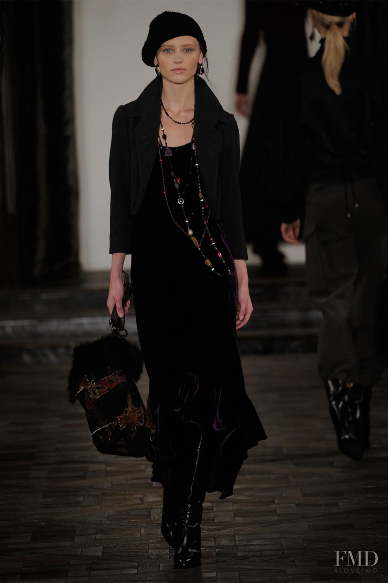 Mila Krasnoiarova featured in  the Ralph Lauren Collection fashion show for Autumn/Winter 2013