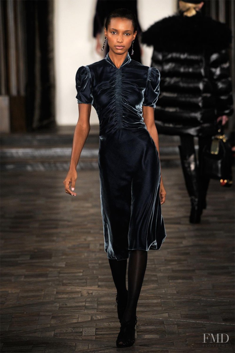 Jasmine Tookes featured in  the Ralph Lauren Collection fashion show for Autumn/Winter 2013