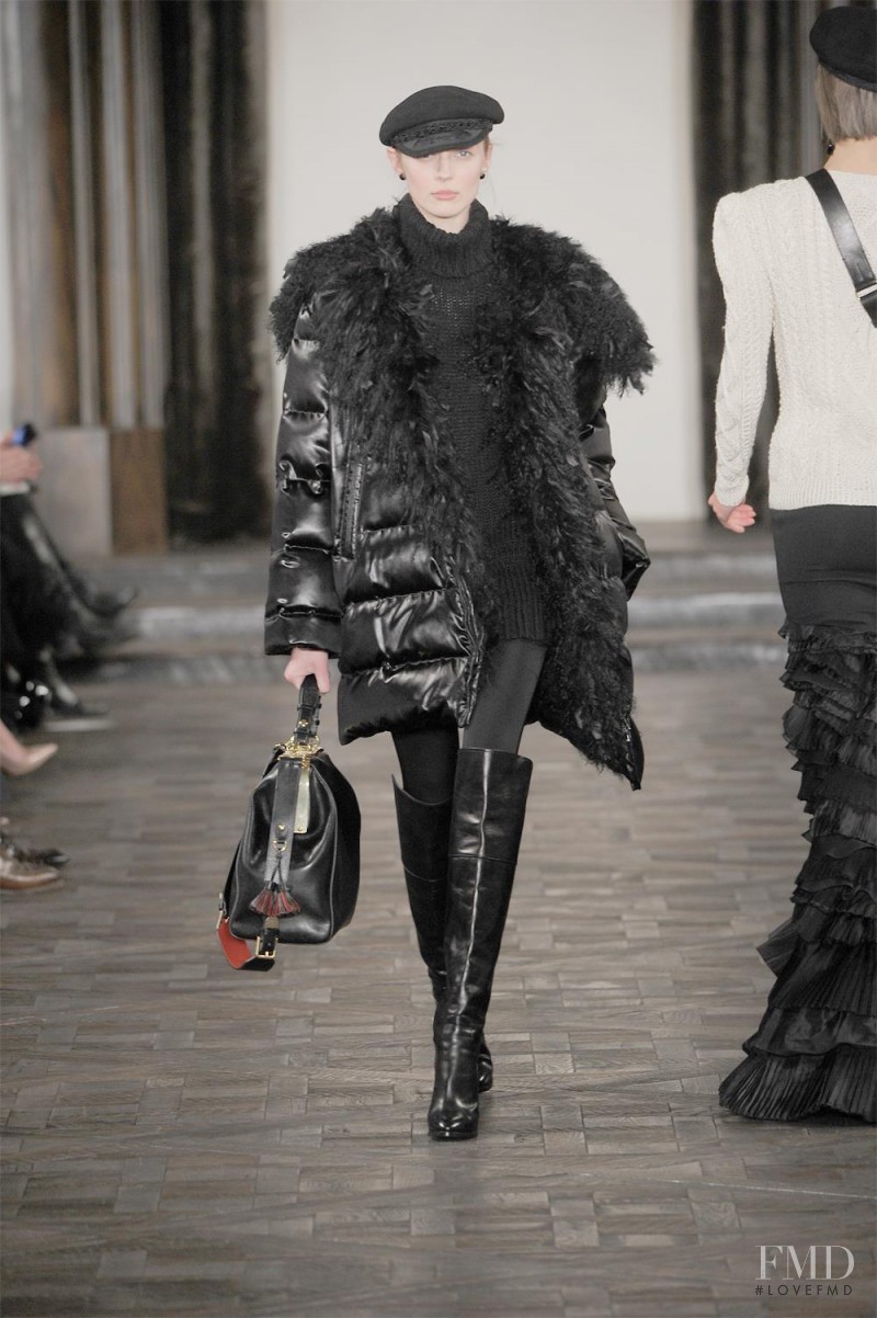 Olga Sherer featured in  the Ralph Lauren Collection fashion show for Autumn/Winter 2013