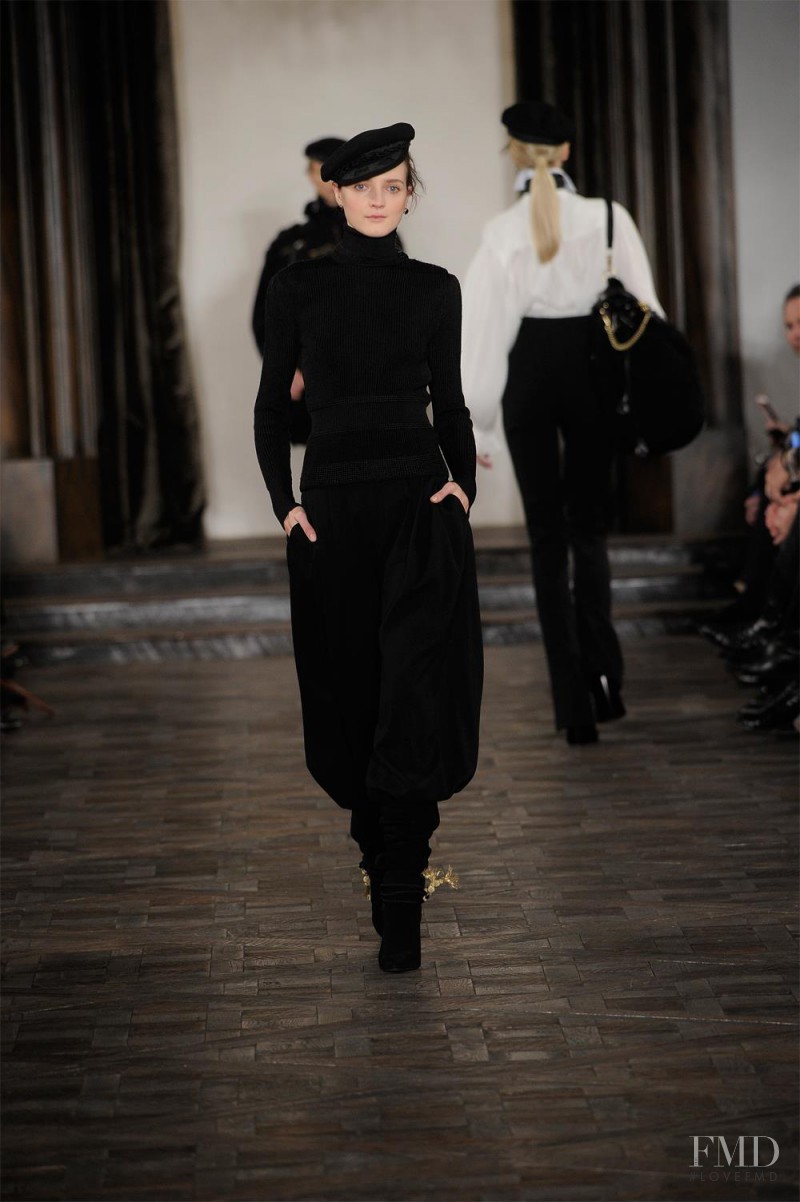 Jenia Ierokhina featured in  the Ralph Lauren Collection fashion show for Autumn/Winter 2013