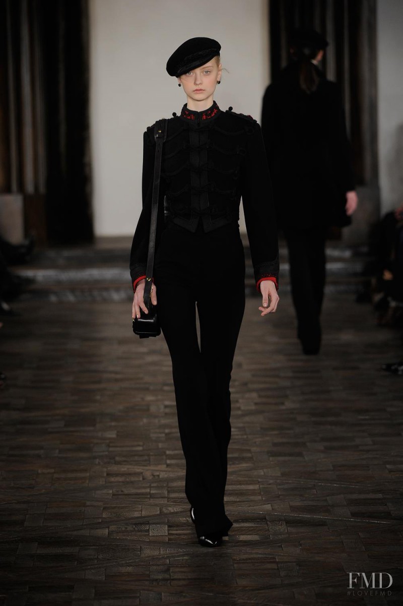 Nastya Kusakina featured in  the Ralph Lauren Collection fashion show for Autumn/Winter 2013