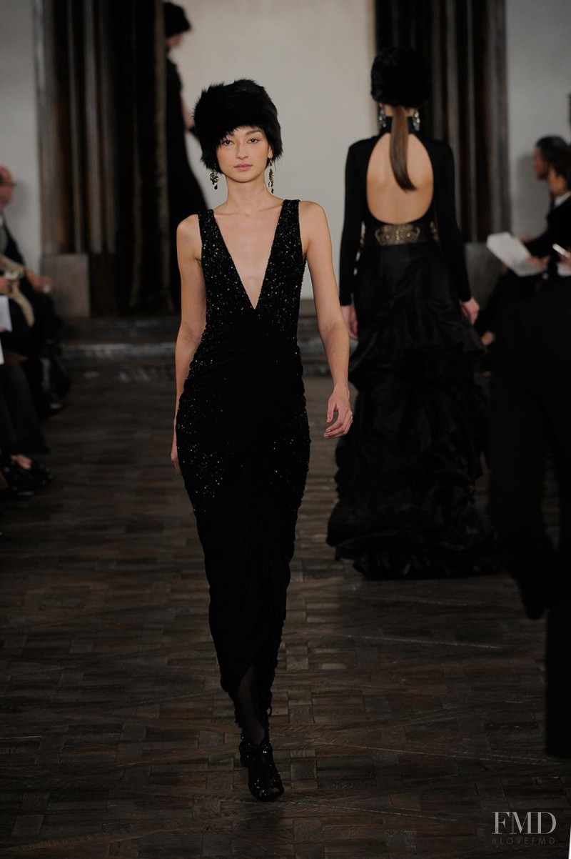 Bruna Tenório featured in  the Ralph Lauren Collection fashion show for Autumn/Winter 2013