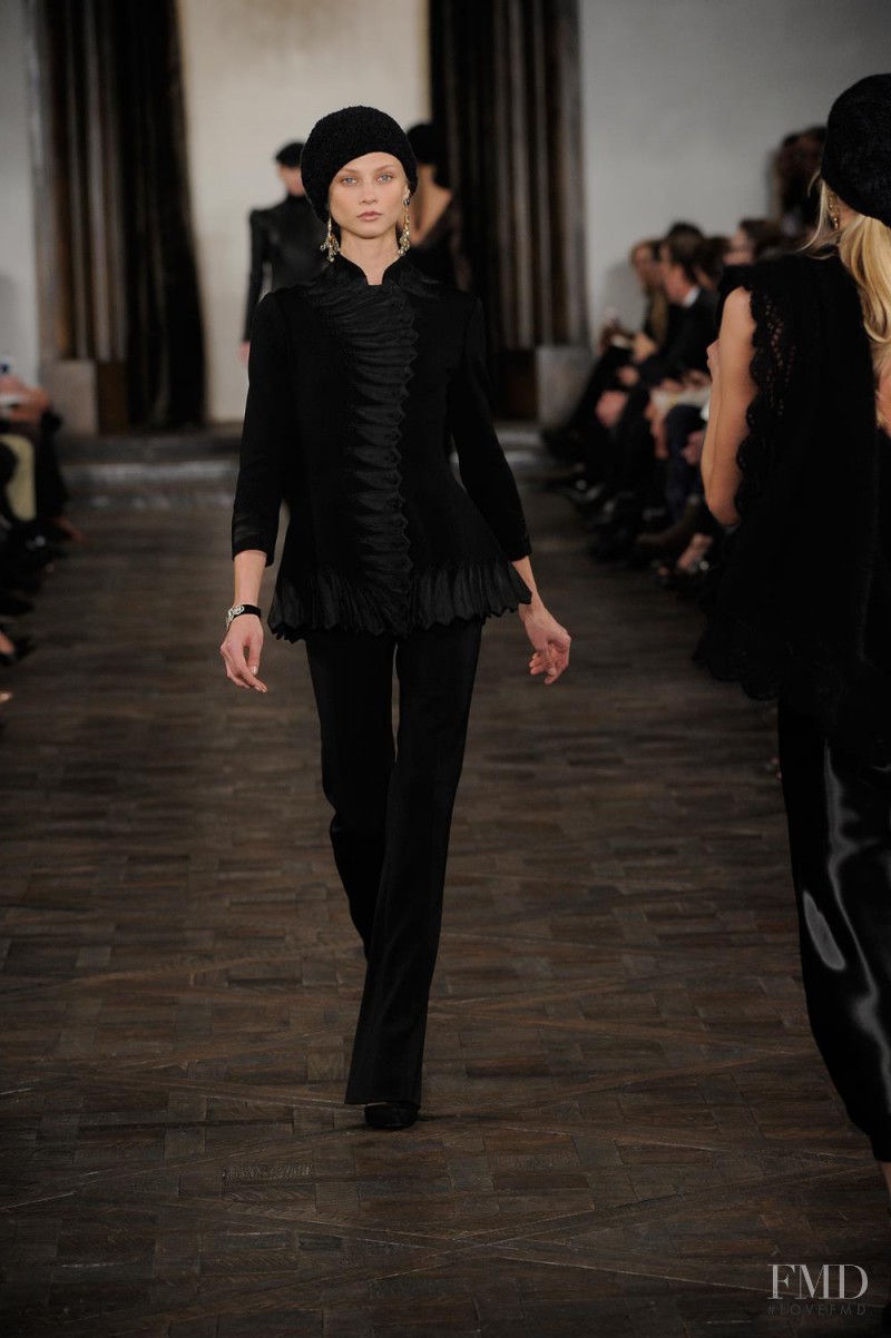 Anna Selezneva featured in  the Ralph Lauren Collection fashion show for Autumn/Winter 2013