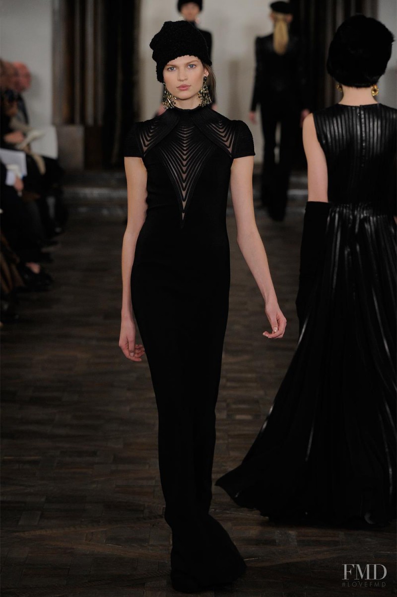 Bette Franke featured in  the Ralph Lauren Collection fashion show for Autumn/Winter 2013