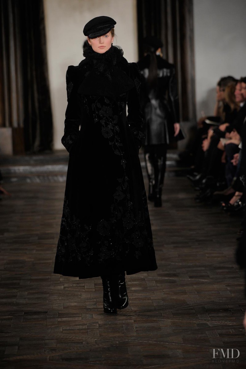 Toni Garrn featured in  the Ralph Lauren Collection fashion show for Autumn/Winter 2013