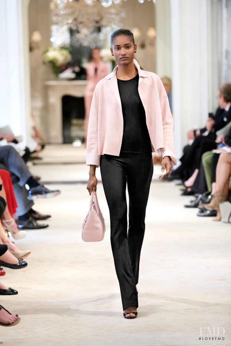 Melodie Monrose featured in  the Ralph Lauren Collection fashion show for Resort 2014