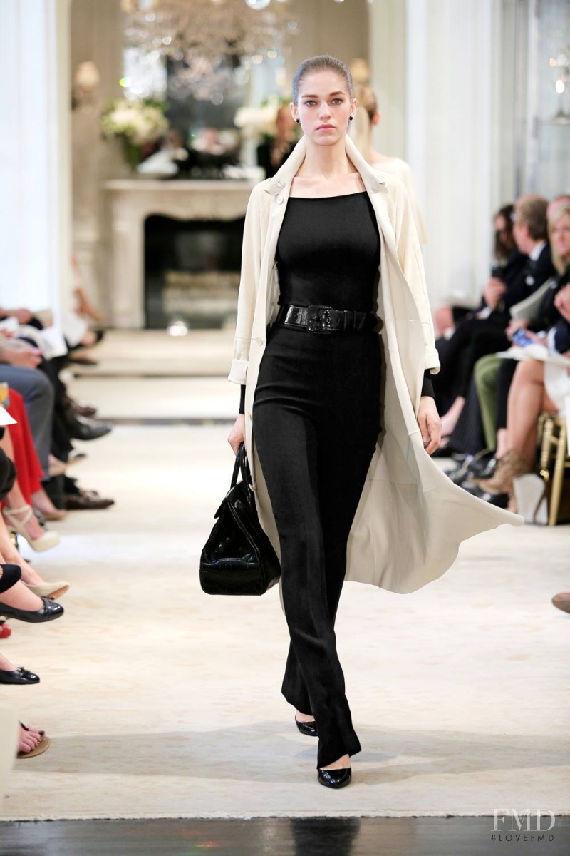 Samantha Gradoville featured in  the Ralph Lauren Collection fashion show for Resort 2014