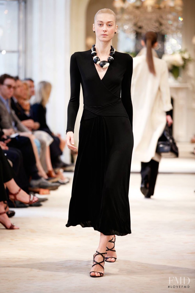 Anastassia Khozissova featured in  the Ralph Lauren Collection fashion show for Resort 2014