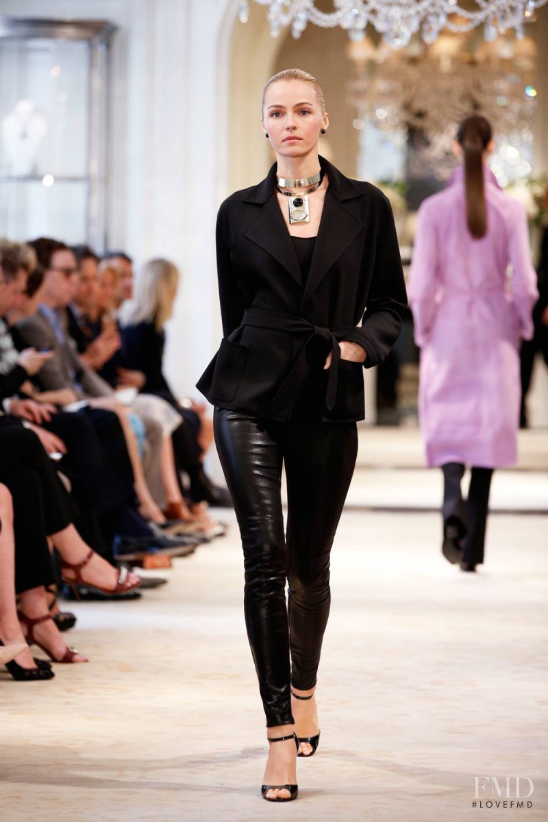 Valentina Zelyaeva featured in  the Ralph Lauren Collection fashion show for Resort 2014
