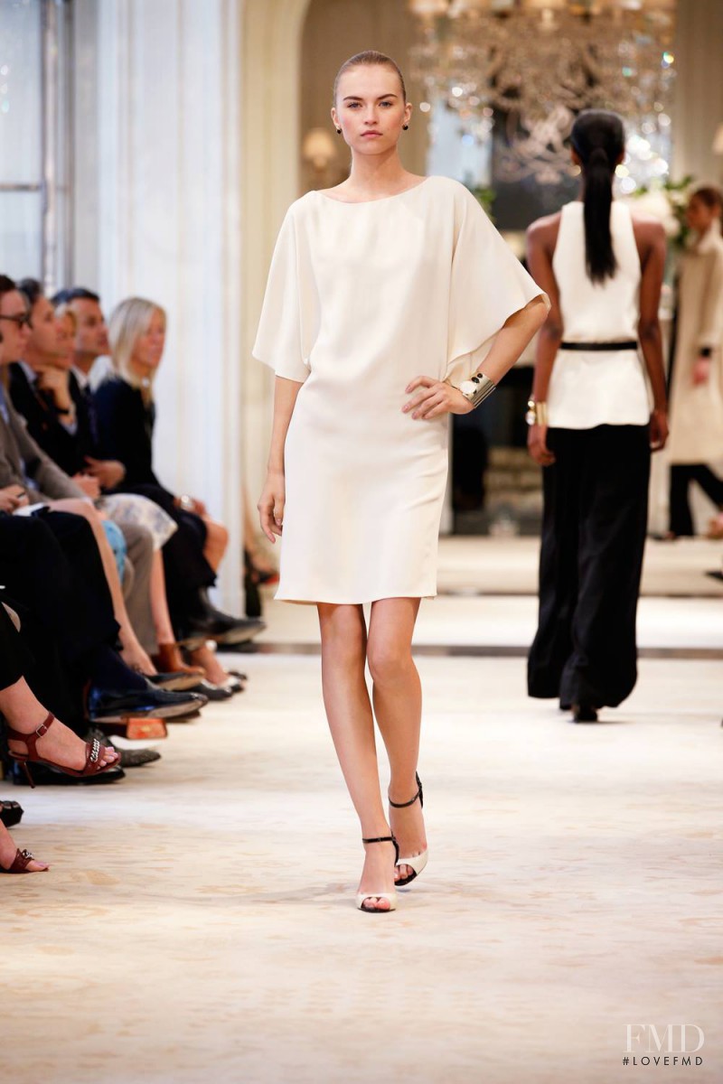 Anabela Belikova featured in  the Ralph Lauren Collection fashion show for Resort 2014