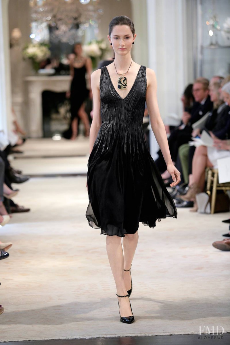 Mackenzie Drazan featured in  the Ralph Lauren Collection fashion show for Resort 2014