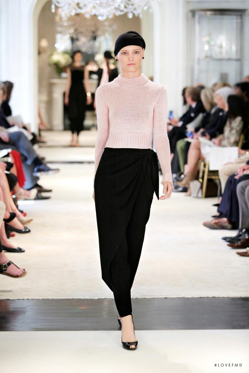 Mila Krasnoiarova featured in  the Ralph Lauren Collection fashion show for Resort 2014
