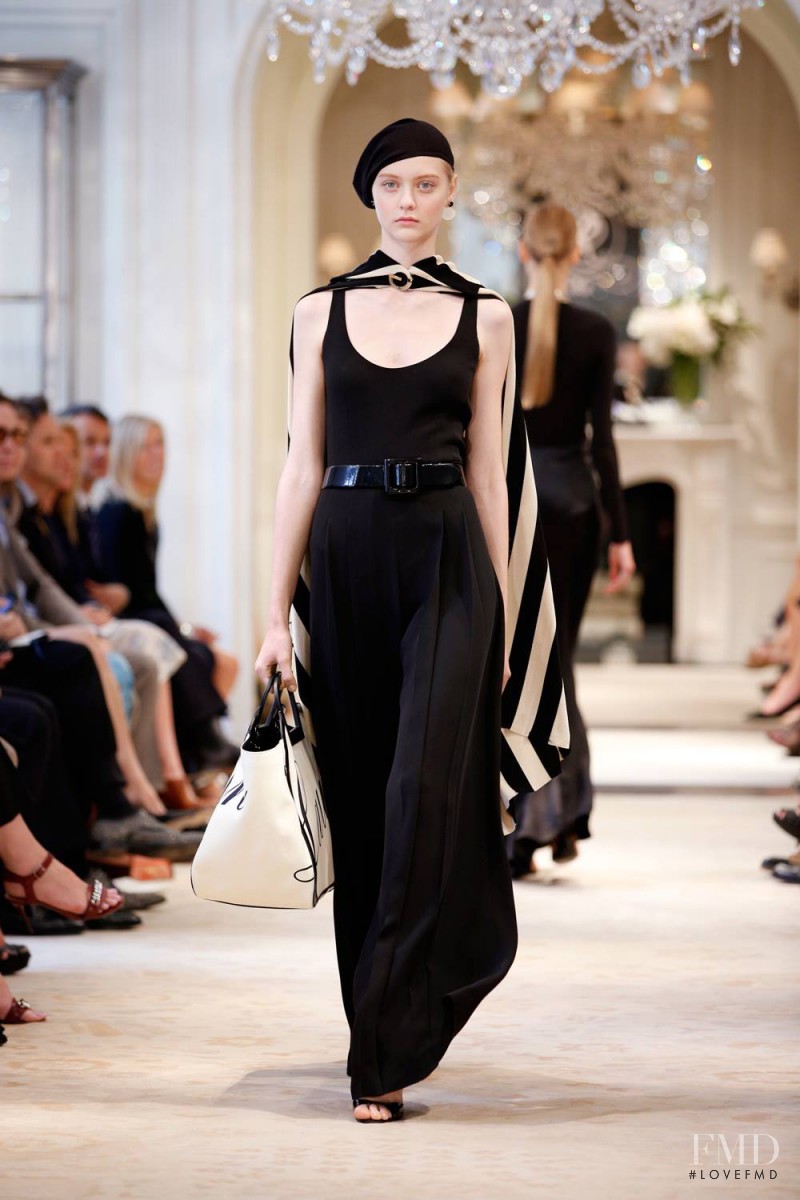 Nastya Kusakina featured in  the Ralph Lauren Collection fashion show for Resort 2014