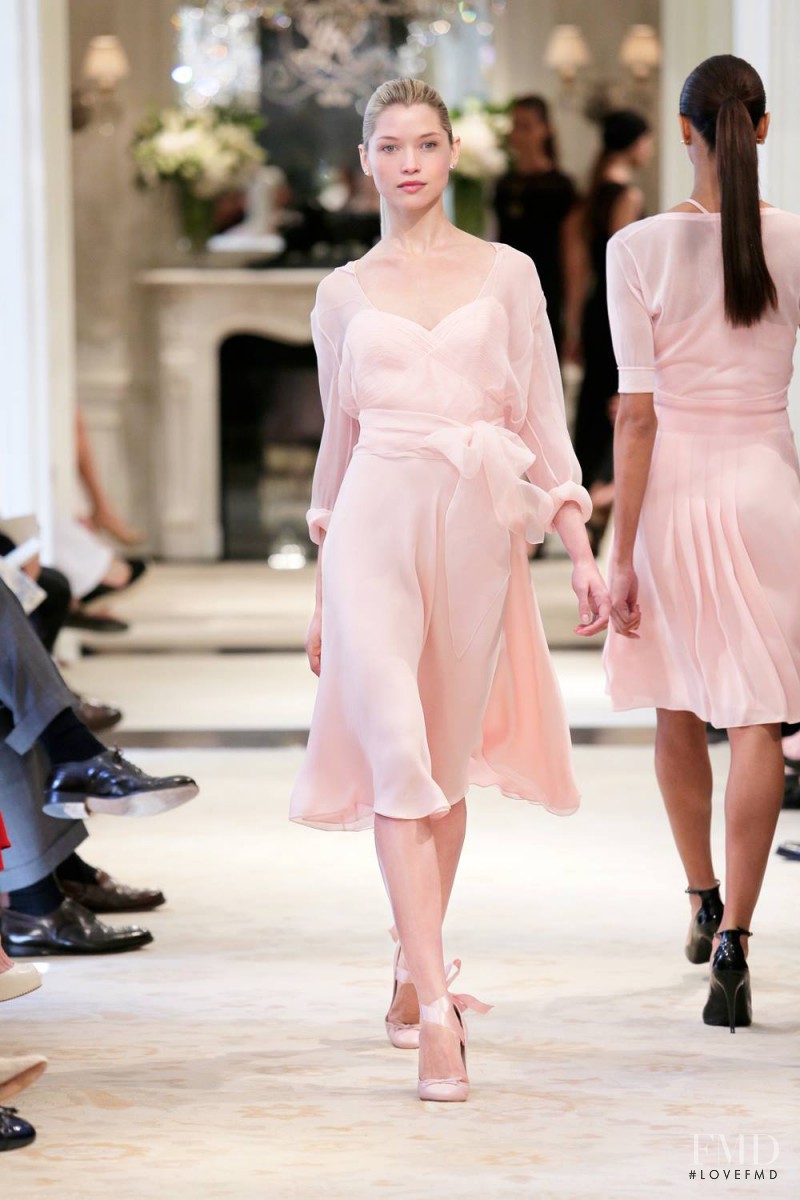 Hana Jirickova featured in  the Ralph Lauren Collection fashion show for Resort 2014