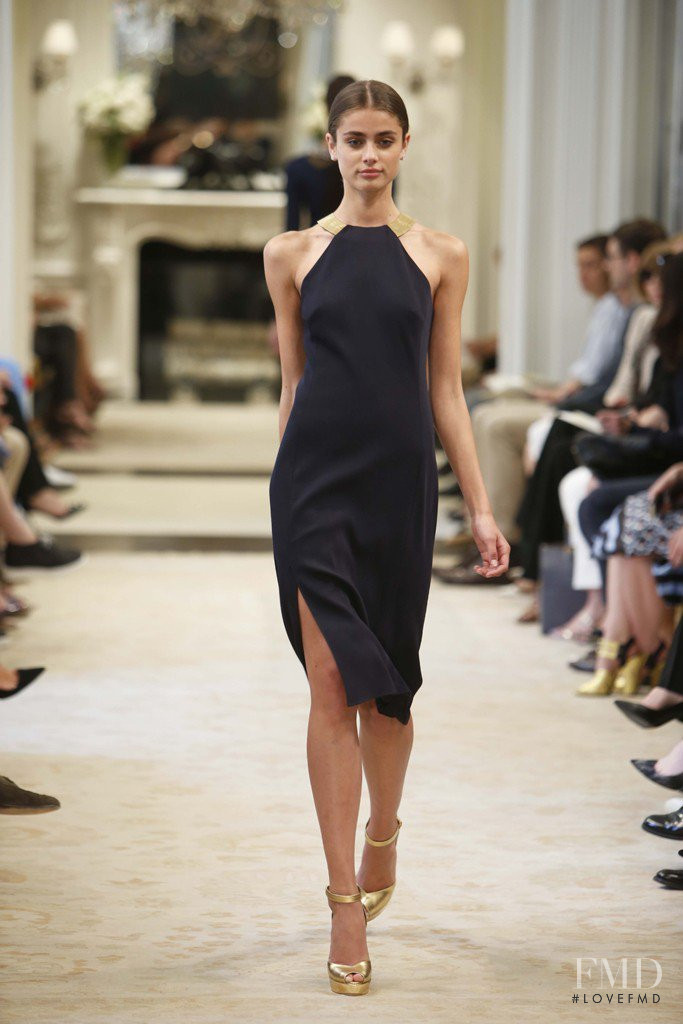 Taylor Hill featured in  the Ralph Lauren Collection fashion show for Resort 2014