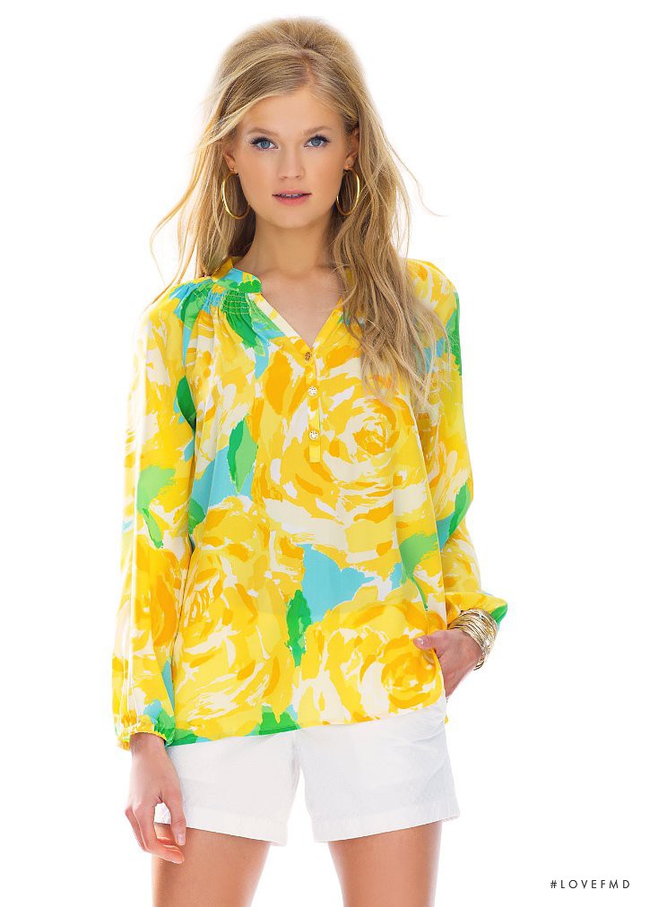 Vita Sidorkina featured in  the Lilly Pulitzer catalogue for Spring/Summer 2015