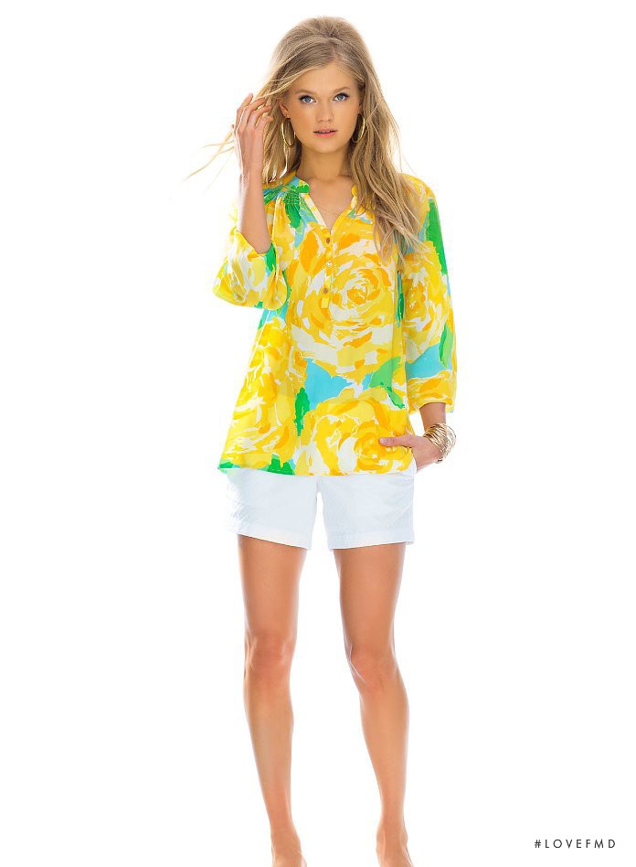 Vita Sidorkina featured in  the Lilly Pulitzer catalogue for Spring/Summer 2015