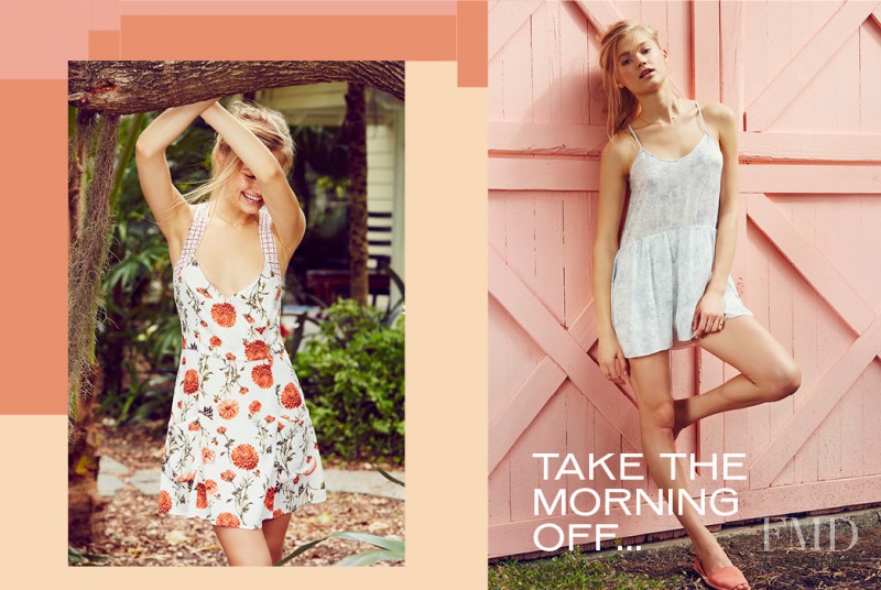 Vita Sidorkina featured in  the Urban Outfitters catalogue for Spring/Summer 2015