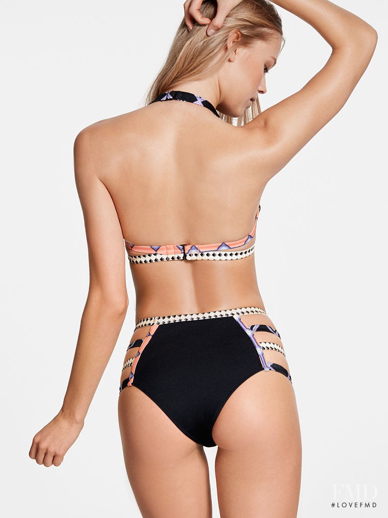 Vita Sidorkina featured in  the Victoria\'s Secret Swim Swim + Beachwear catalogue for Spring/Summer 2015