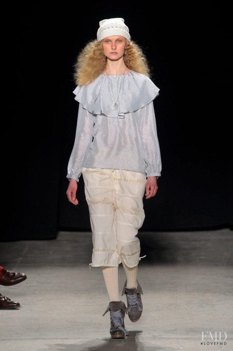 Vita Sidorkina featured in  the Boy by Band Of Outsiders fashion show for Autumn/Winter 2011