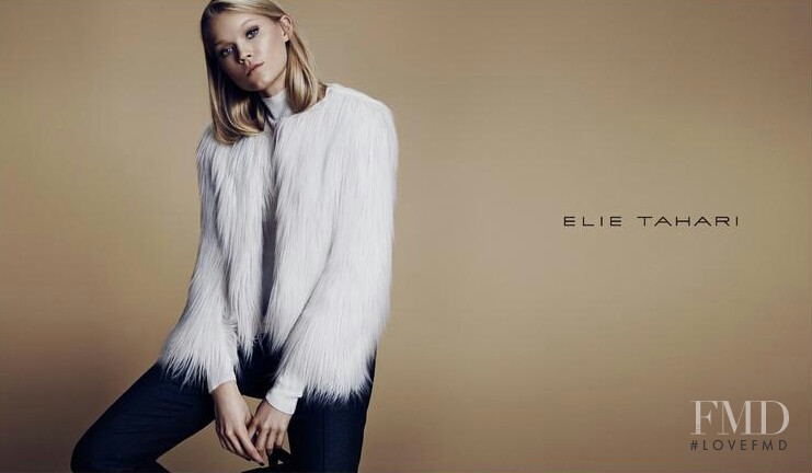 Vita Sidorkina featured in  the Elie Tahari advertisement for Autumn/Winter 2015