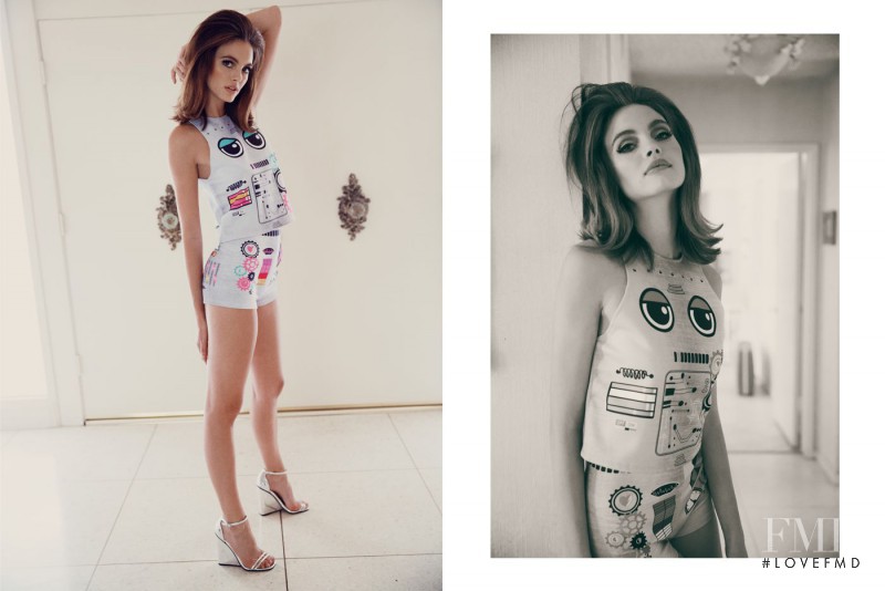 Kristina Peric featured in  the Wildfox Girls of Beverly Hills catalogue for Resort 2015