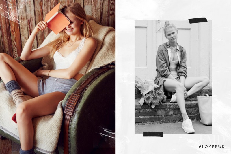 Vita Sidorkina featured in  the Urban Outfitters Sleep In Step Out lookbook for Fall 2015