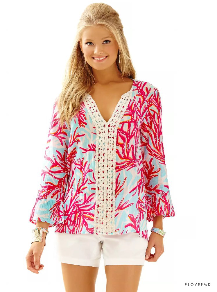 Vita Sidorkina featured in  the Lilly Pulitzer catalogue for Spring/Summer 2016