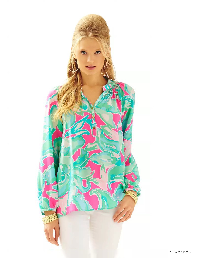 Vita Sidorkina featured in  the Lilly Pulitzer catalogue for Spring/Summer 2016