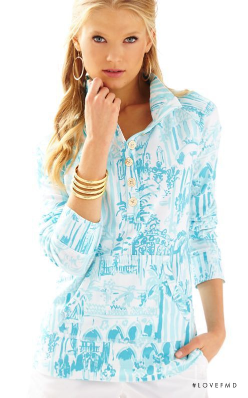 Vita Sidorkina featured in  the Lilly Pulitzer catalogue for Spring/Summer 2016